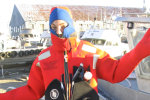 "Survival Suit," got to practice putting it on. Safety first.